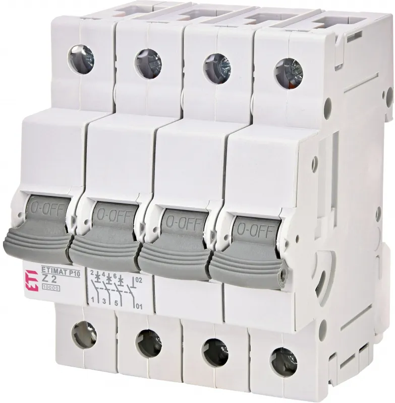 Instalacijski prekidač ETIMAT P10 4p C6  15kA 001901927