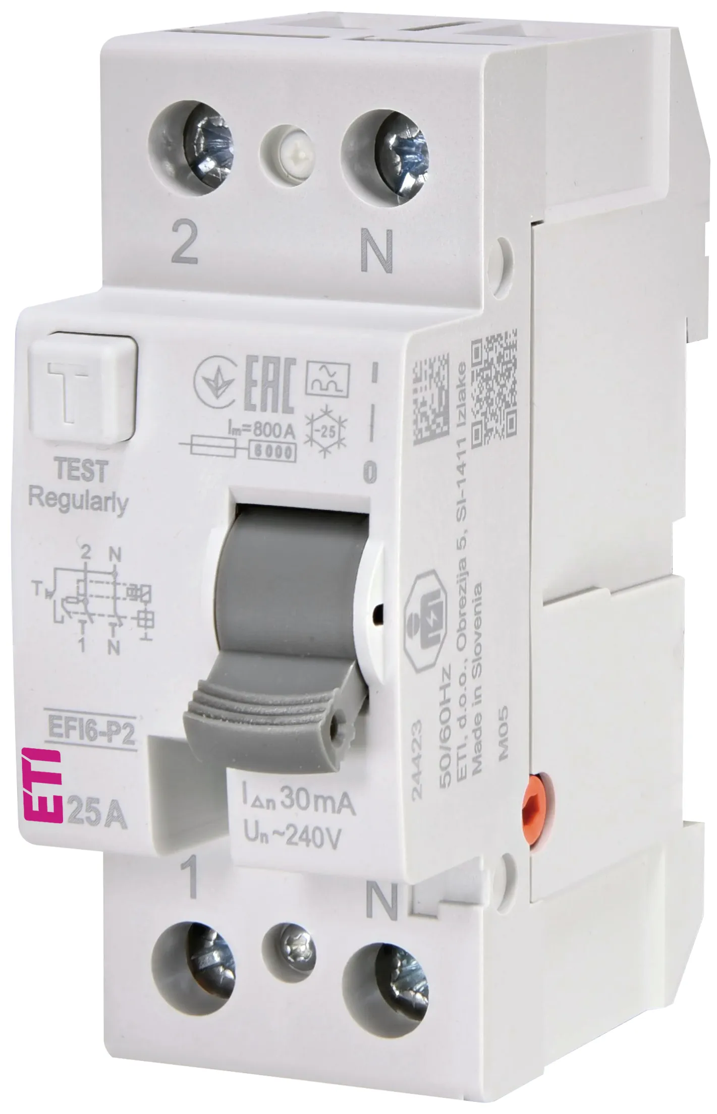 Zaštitna sklopka na dif.struju EFI6-P2 A 25/0.03 002061261