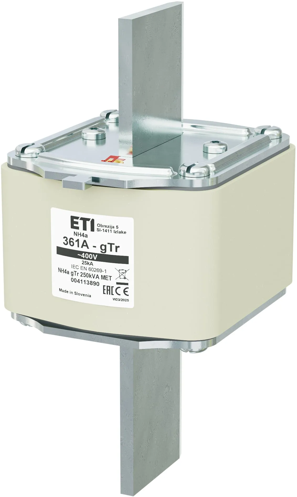 Rastalni uložak NH4a gTr 361A/400V/250kVA MET 004113890