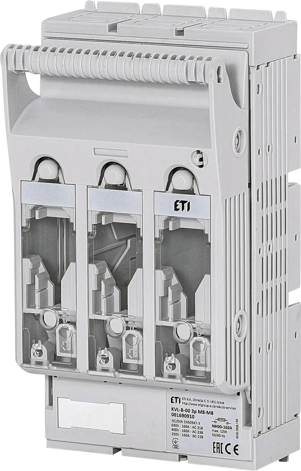 Osiguračka rastavna sklopka KVL-B-00 3p M8-M8 001690910