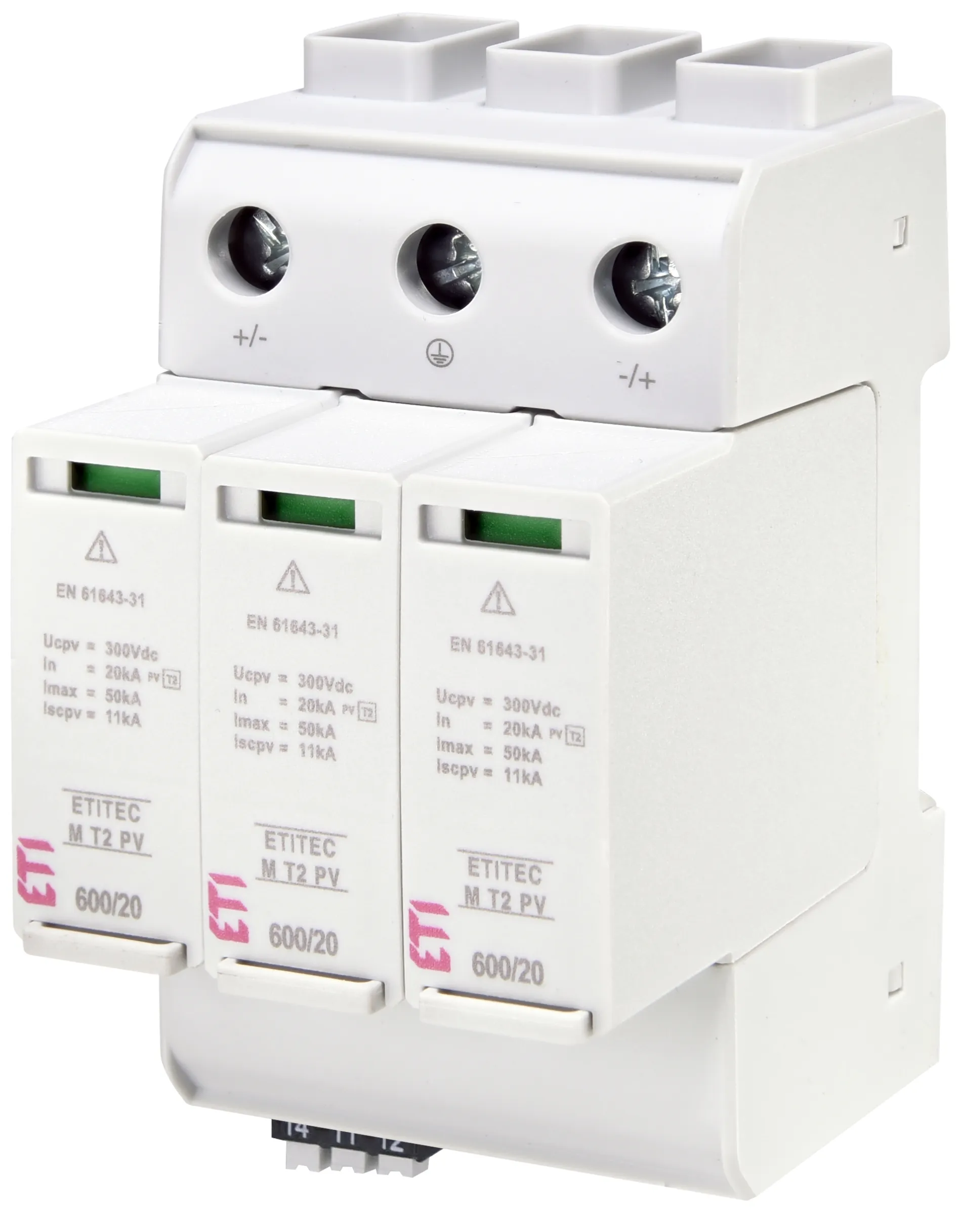 Odvodnik prenapona ETITEC M T2 PV 600/20 Y RC 002440736