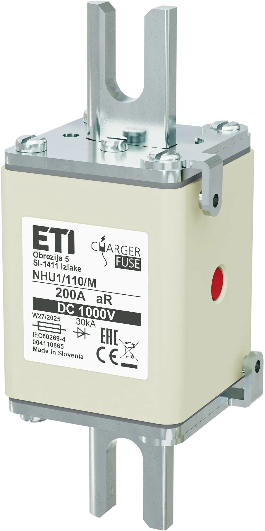 Rastalni uložak NHU1/110/M aR 200A/1000V DC 004110865