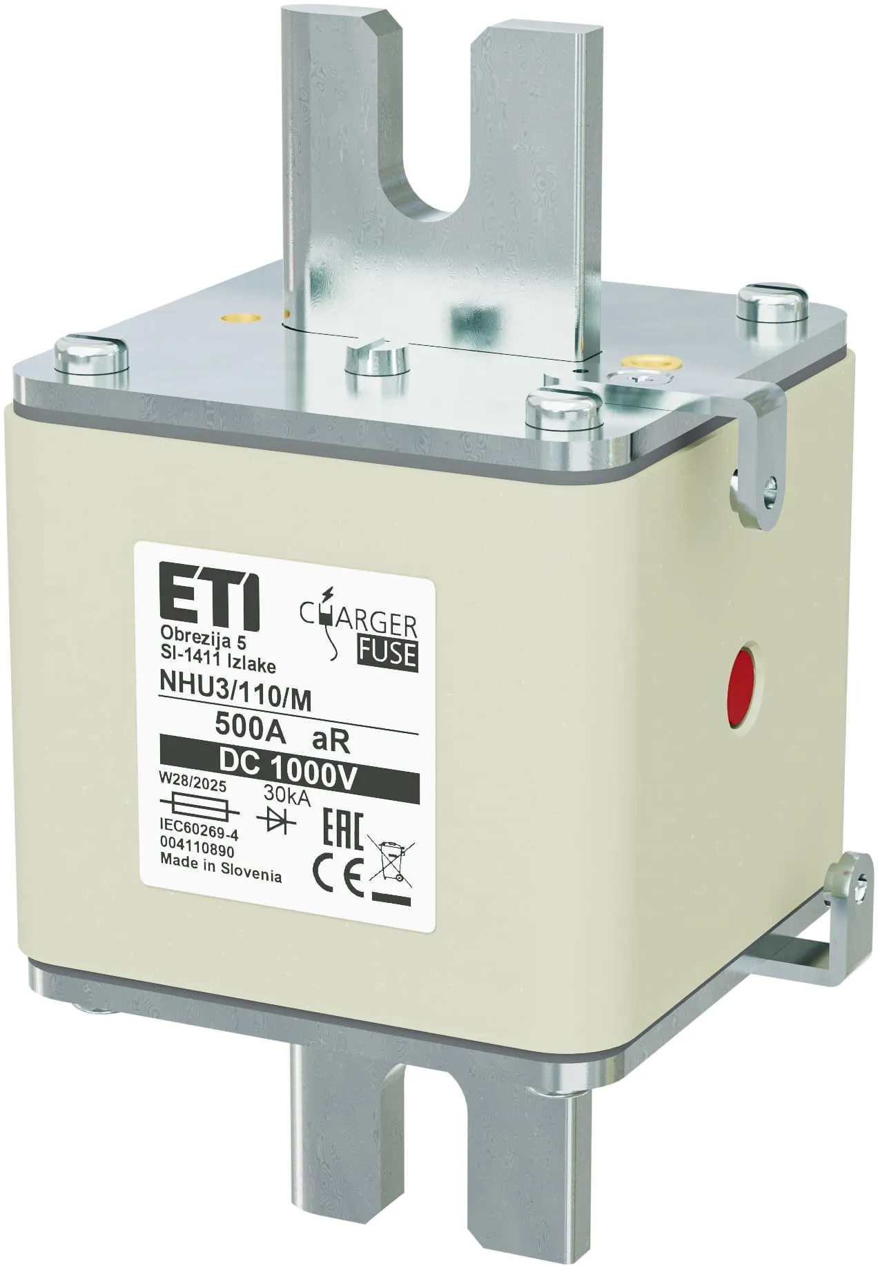 Rastalni uložak NHU3/110/M aR 500A/1000V DC 004110890