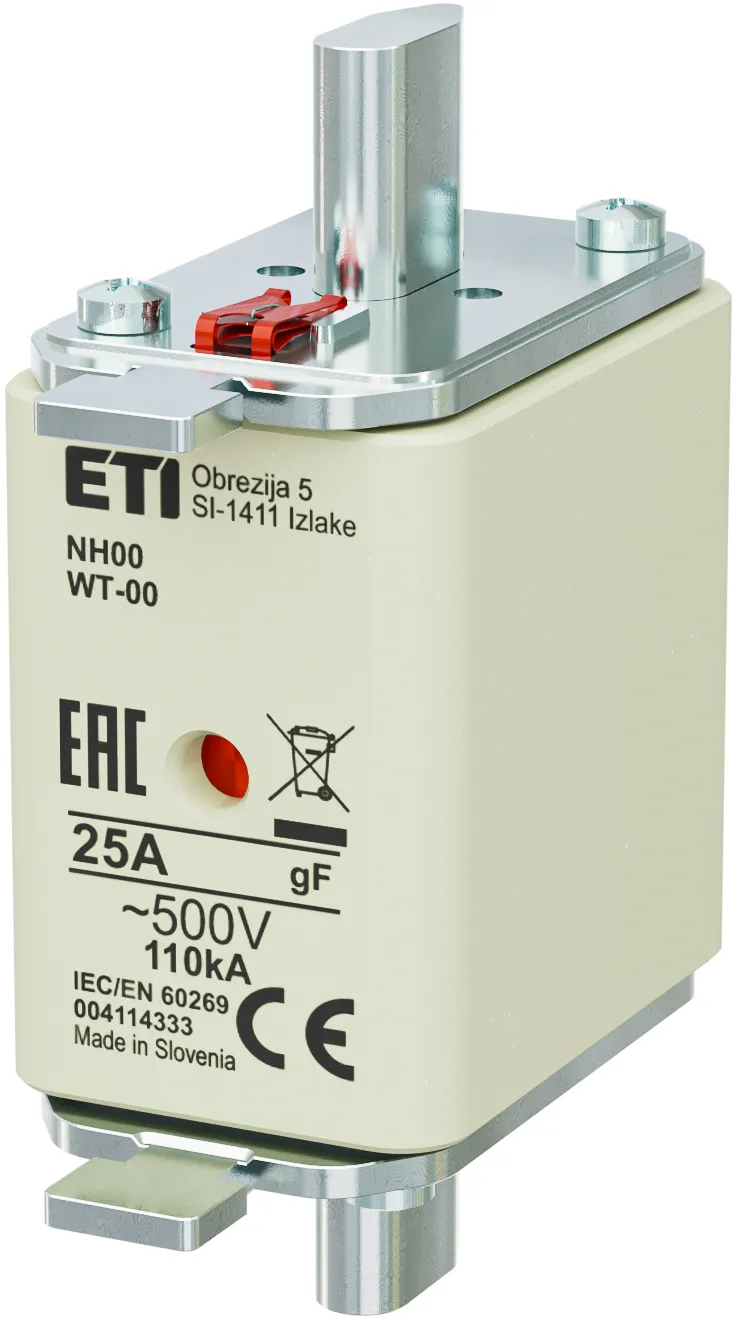 Rastalni uložak NH00/WT-00 gF 25A/500V 004114333
