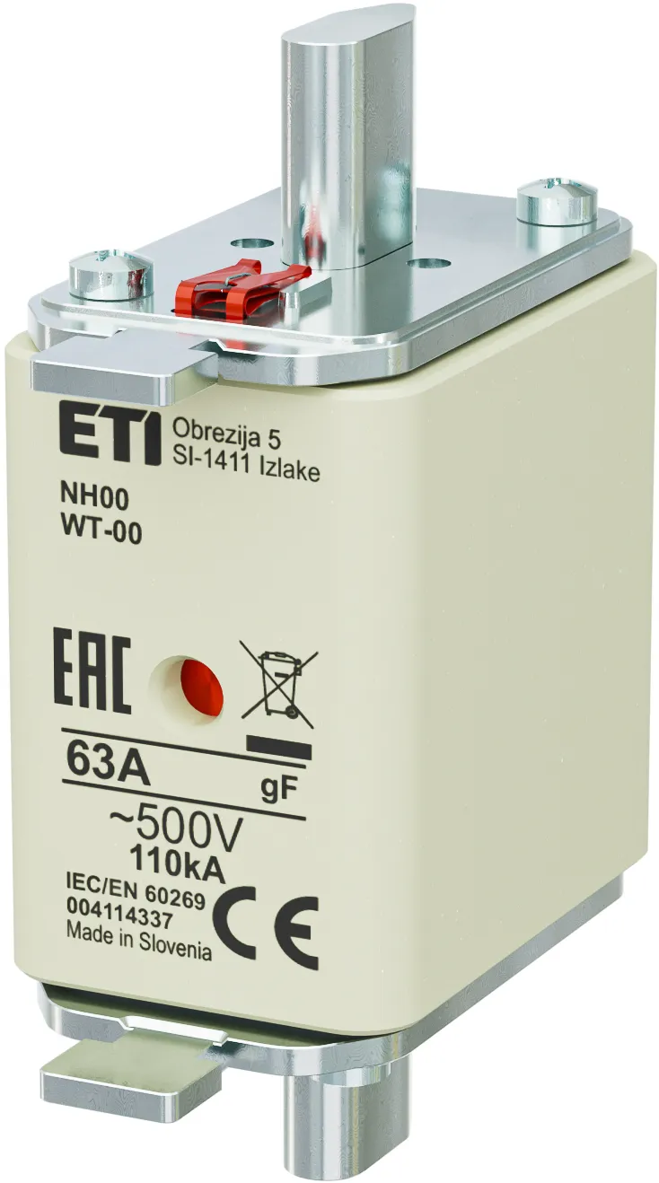 Rastalni uložak NH00/WT-00 gF 63A/500V 004114337