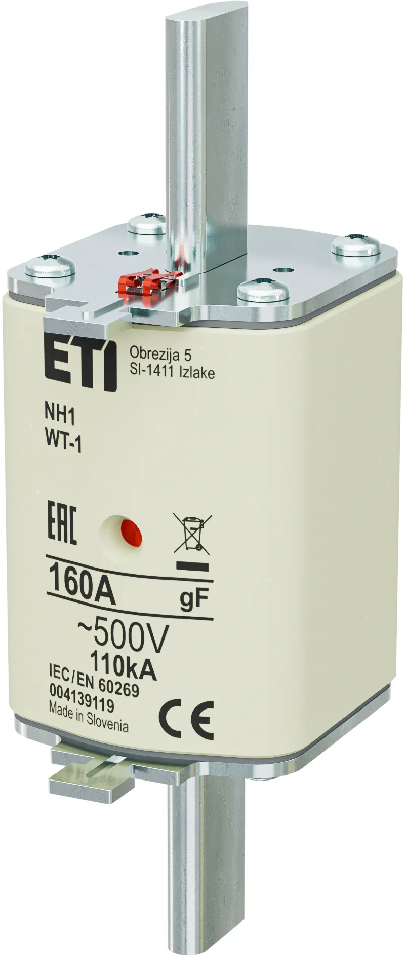 Rastalni uložak NH1/WT-1 gF 160A/500V 004139119