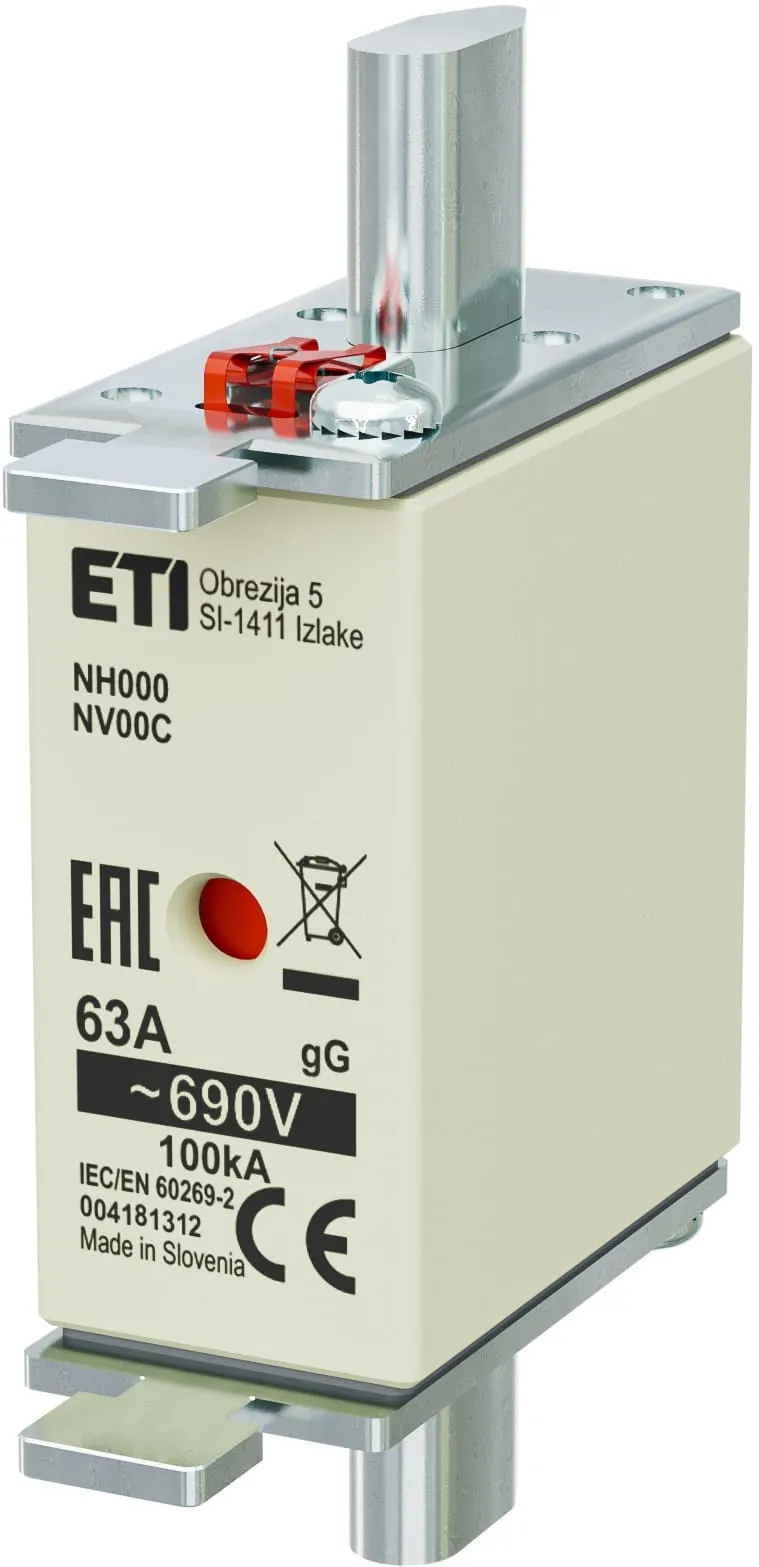 Rastalni uložak NH000 gG 63A/690V 004181312