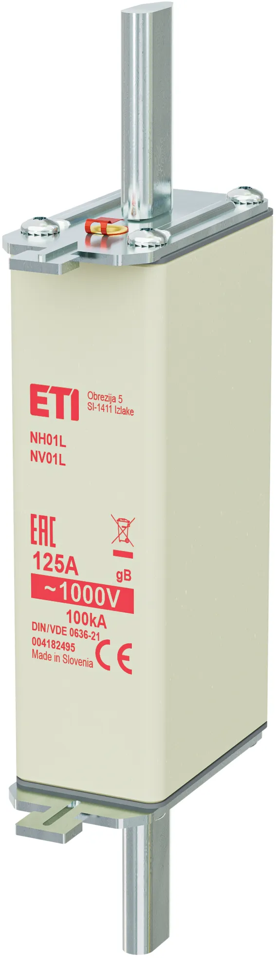 Rastalni uložak NH01L gB 125A/1000V 004182495
