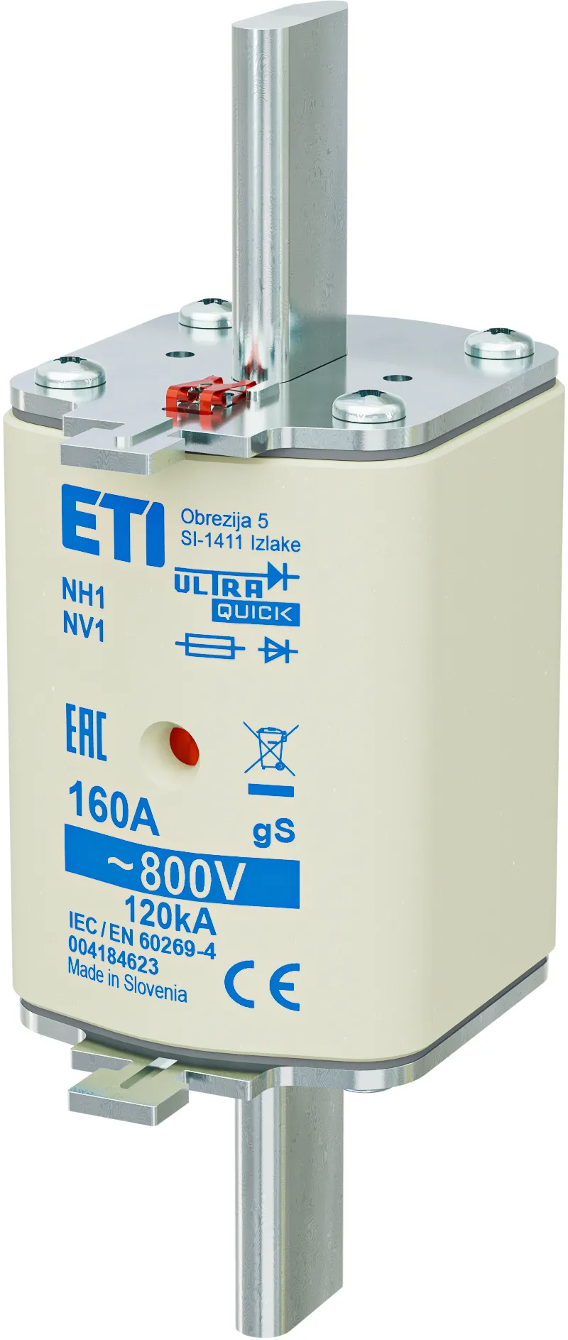 Rastalni uložak NH1 gS 160A/800V 004184623