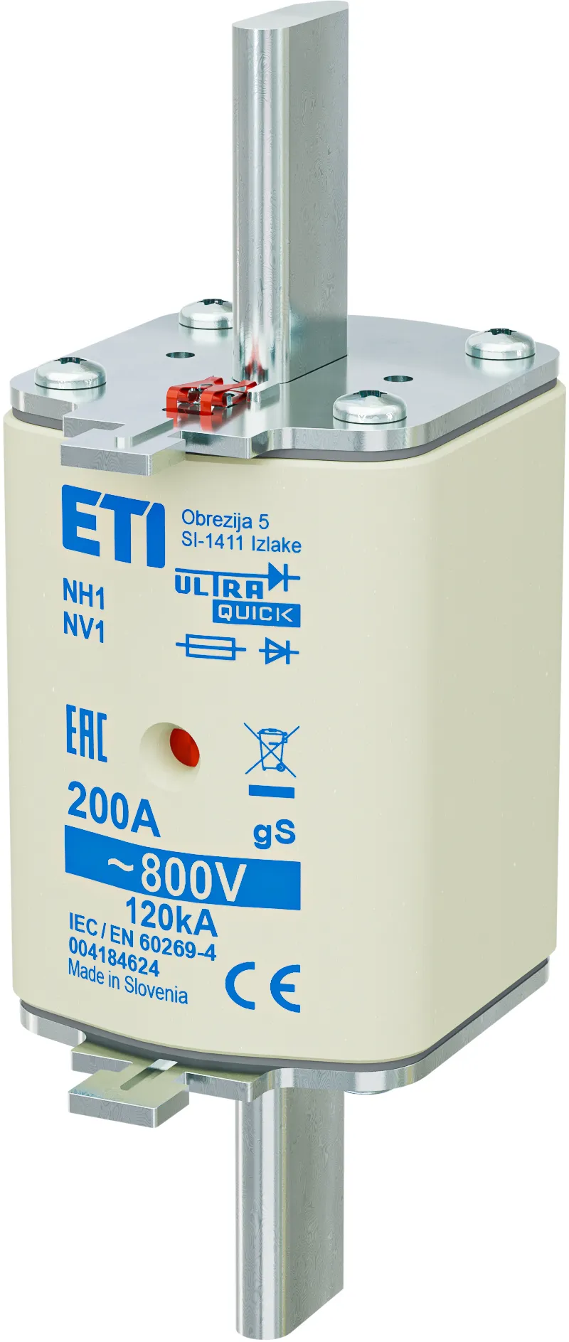 Rastalni uložak NH1 gS 200A/800V 004184624