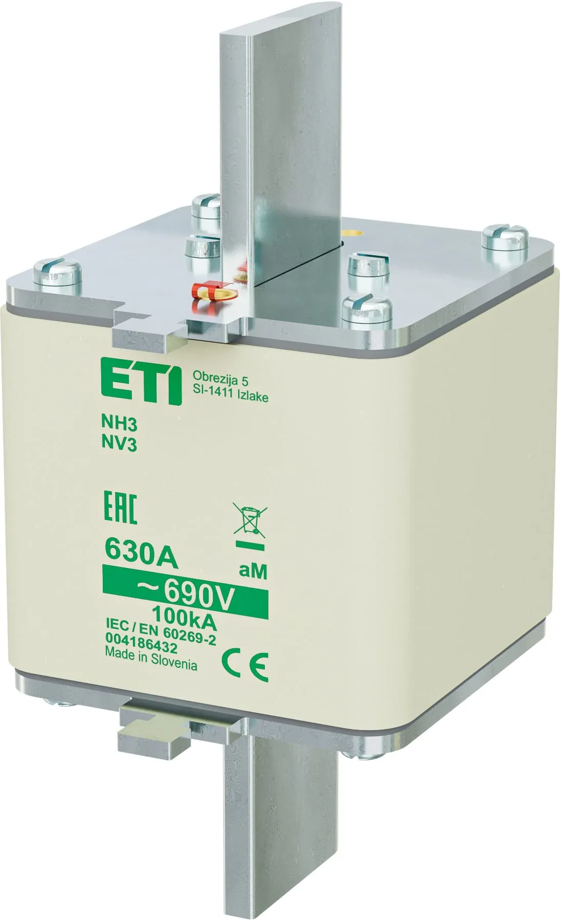 Rastalni uložak NH3 aM 630A/690V 004186432