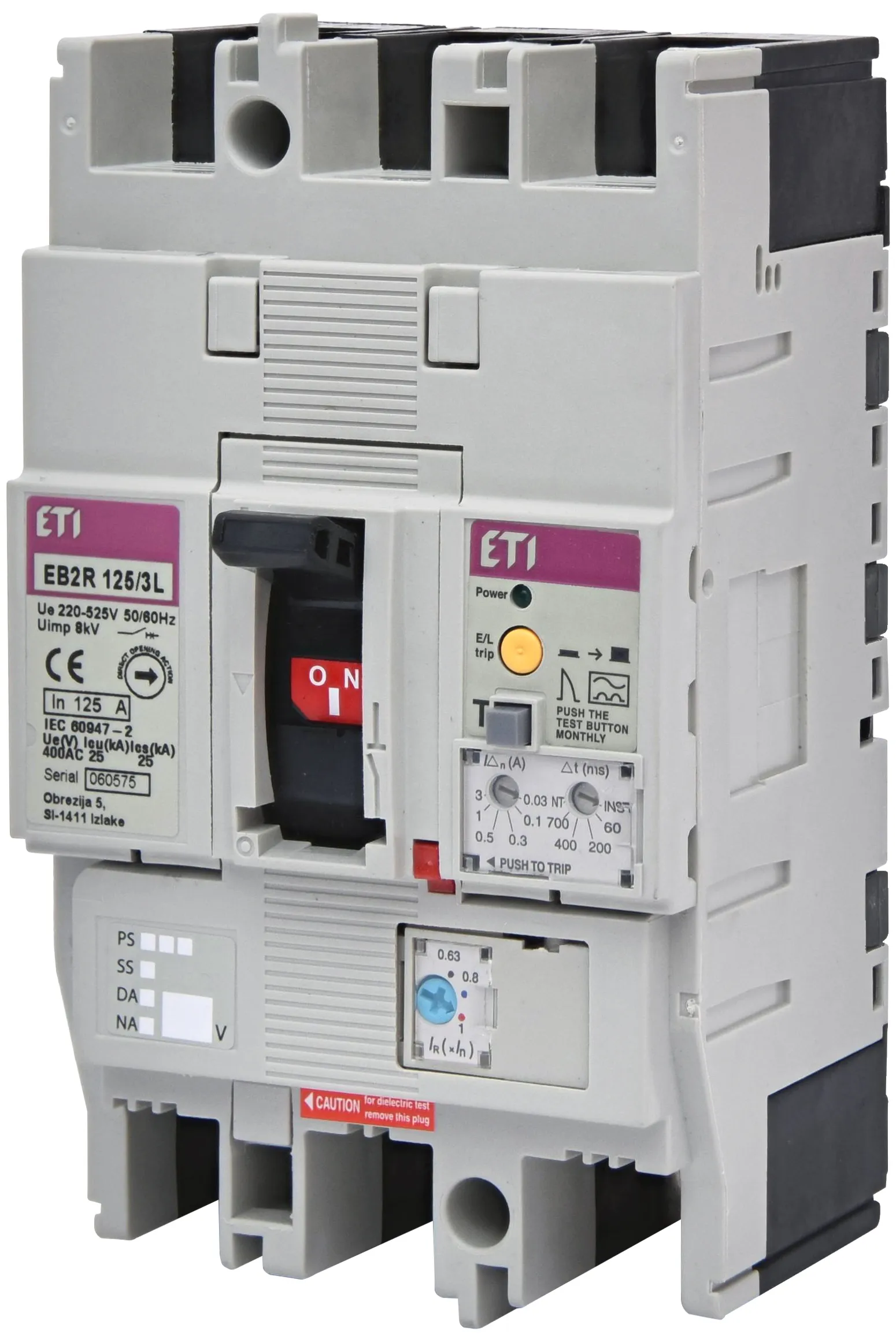 Kompaktni prekidač EB2R 125/3L 125A 3P 004671506