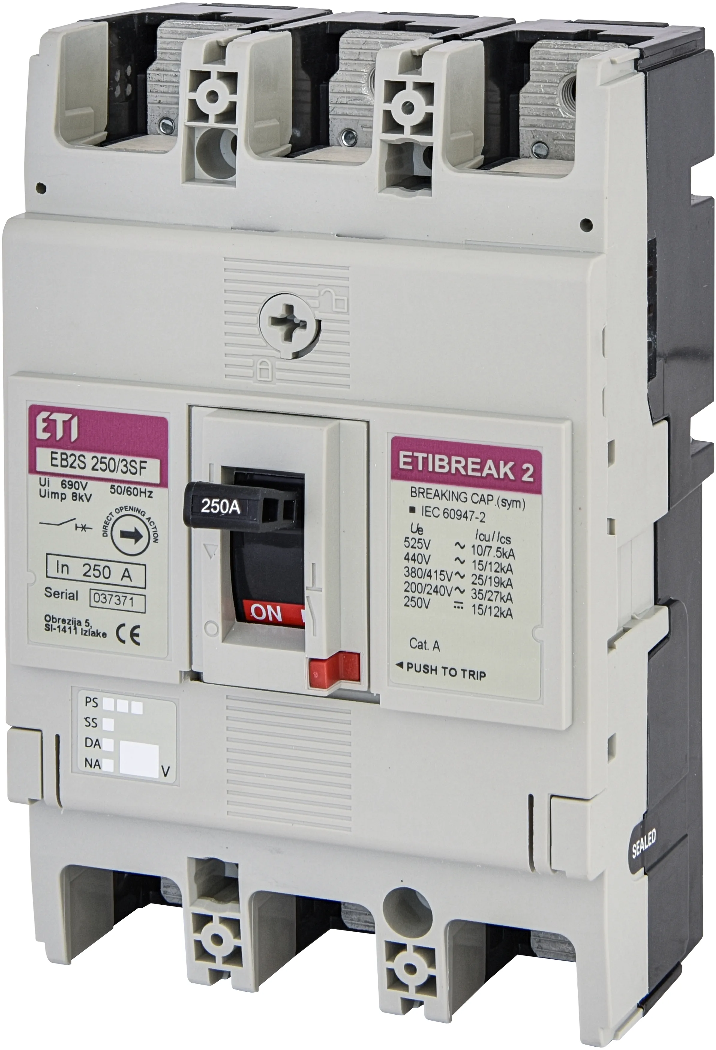 Kompaktni prekidač EB2S 250/3SF 250A 3p 004671839