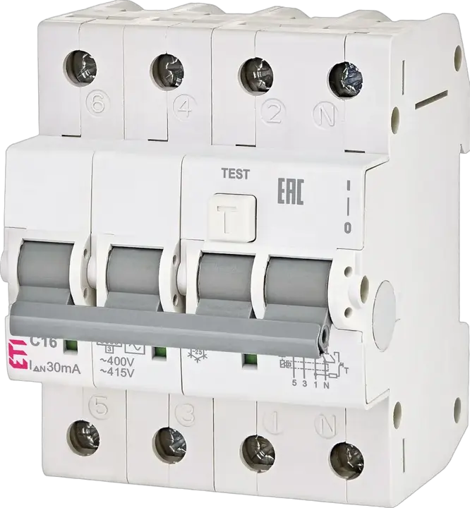 Slika KZS-4M 3p+N A C20/0.03 120V