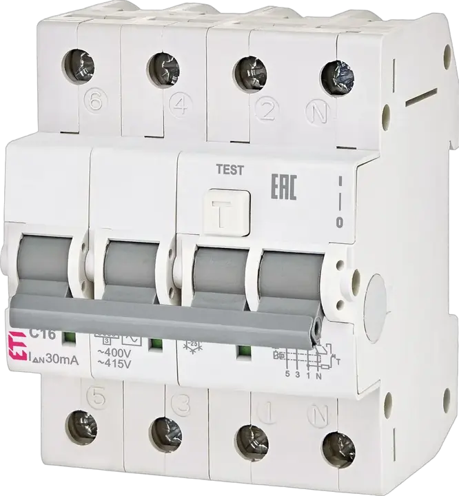 Slika KZS-4M 3p+N A C32/0.03 120V