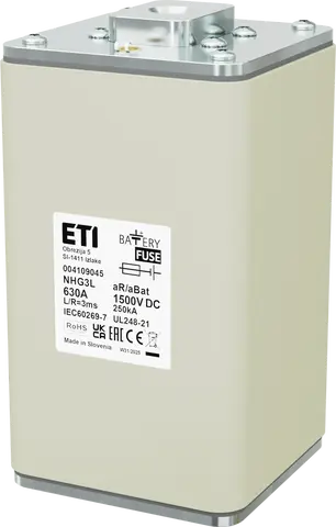 NHG3L aR/aBat 630A/1500V DC AL
