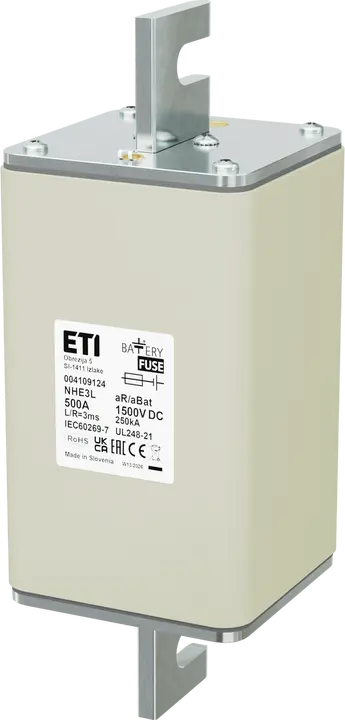 Slika NHE3L aR/aBat 500A/1500V DC AL
