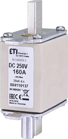 Slika NH00/K 100A/250V DC
