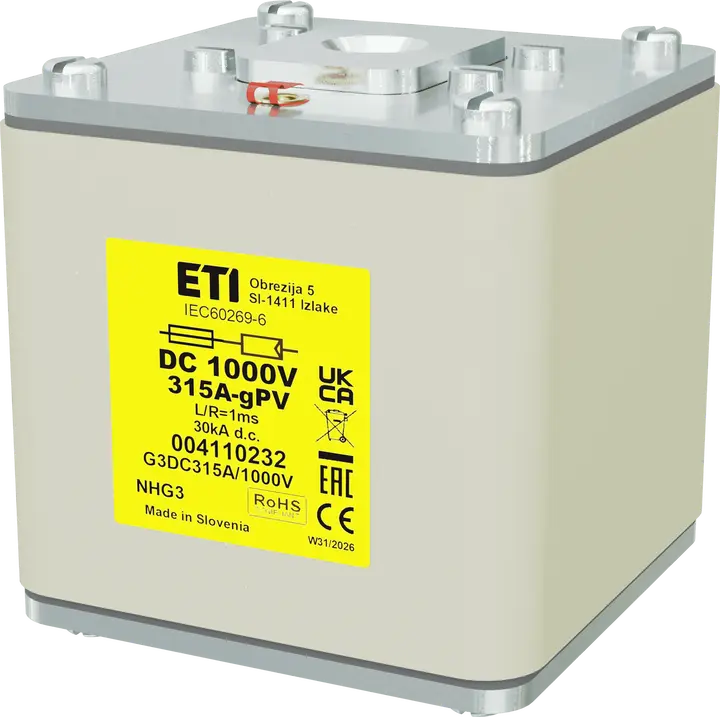 Slika NHG3 gPV 315A/1000V DC