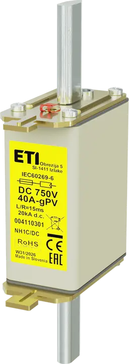 Slika *NH1C gPV 40A/750V DC
