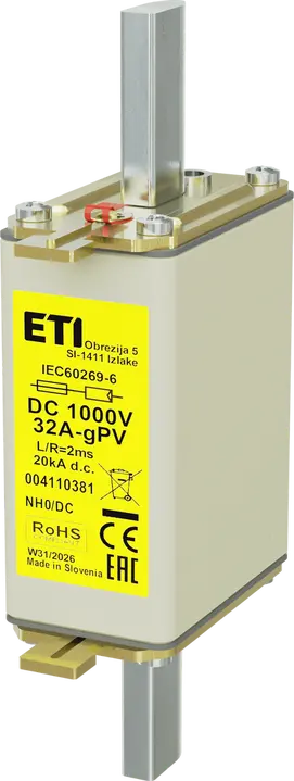 Slika NH0 gPV 32A/1000V DC