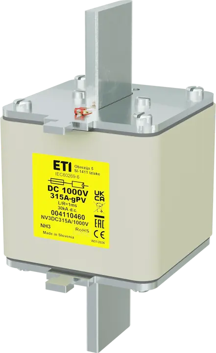 Slika NH3 gPV 250A/1000V DC