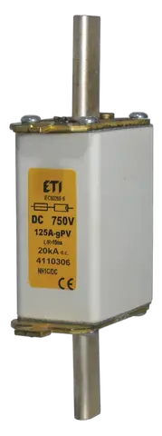 Slika NH0 gR 63A/750V DC
