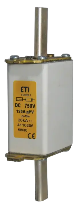 Slika NH1C gR 160A/750V DC