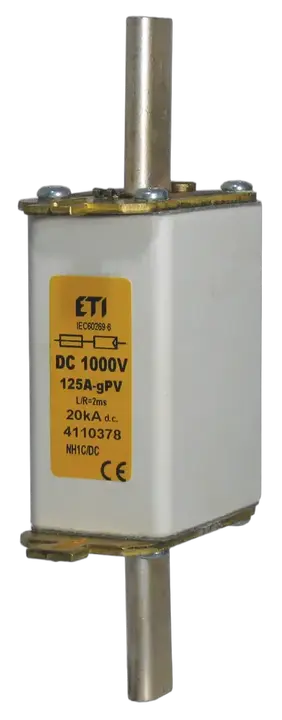 Slika NH1C gR 125A/1000V DC