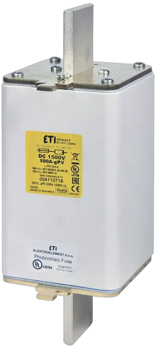 Slika NH3L gPV 450A/1500V DC 70kA