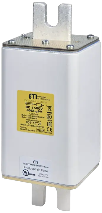Slika NHU3L gPV 315A/1500V DC 70kA