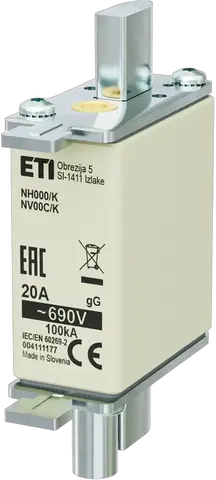 Slika NH000/K gG 20A/690V