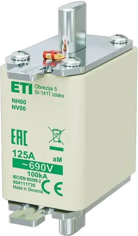 Slika NH00 aM 125A/690V