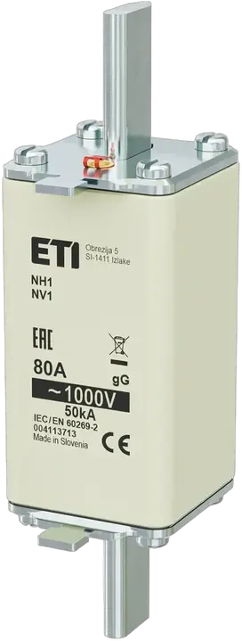 Slika NH1/85 gG 80A/1000V