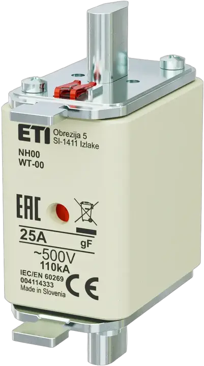 Slika NH00 gF 25A/500V