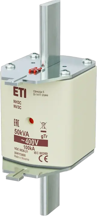 Slika NH3C gTr 72A/400V/50kVA