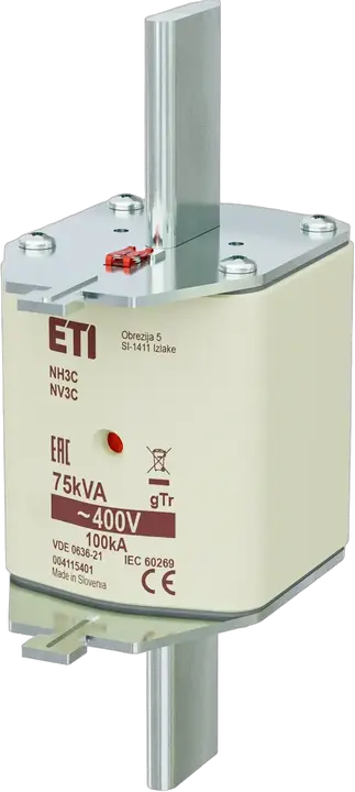 Slika NH3C gTr 108A/400V/75kVA