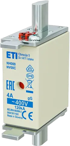 NH000 gG 4A/400V