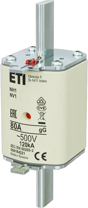 Slika NH1 gG 80A/500V