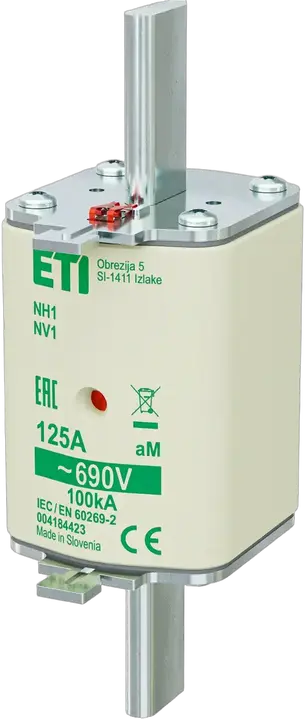 Slika NH1 aM 125A/690V