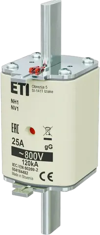 Slika NH1 gG 25A/800V