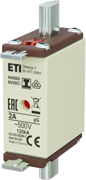Slika NH000/I gG 2A/500V