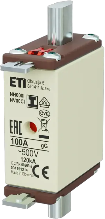 Slika NH000/I gG 100A/500V