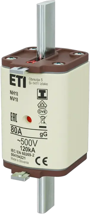 Slika NH1/I gG 80A/500V