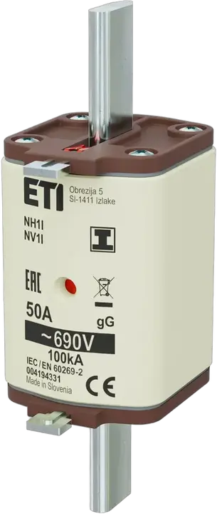 Slika NH1/I gG 50A/690V