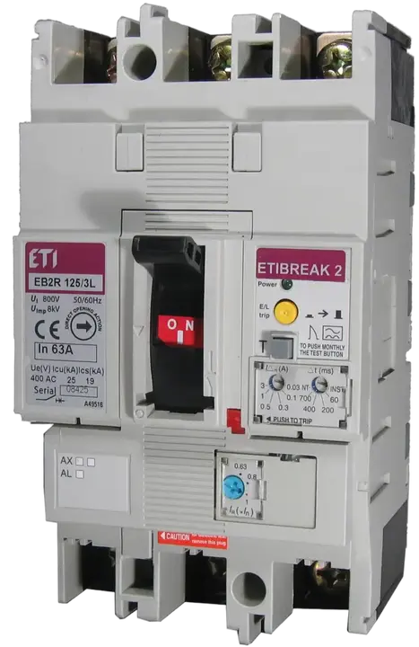 Slika EB2R 125/4L 50A 4P
