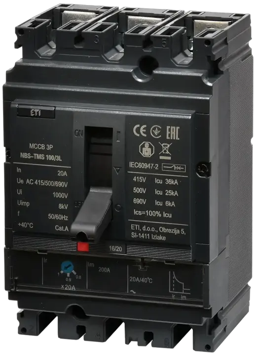 Slika NBS-TMS 100/3L  20A 3P