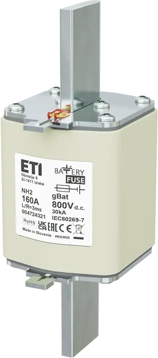 Slika NH2 gBat 160A/800V DC